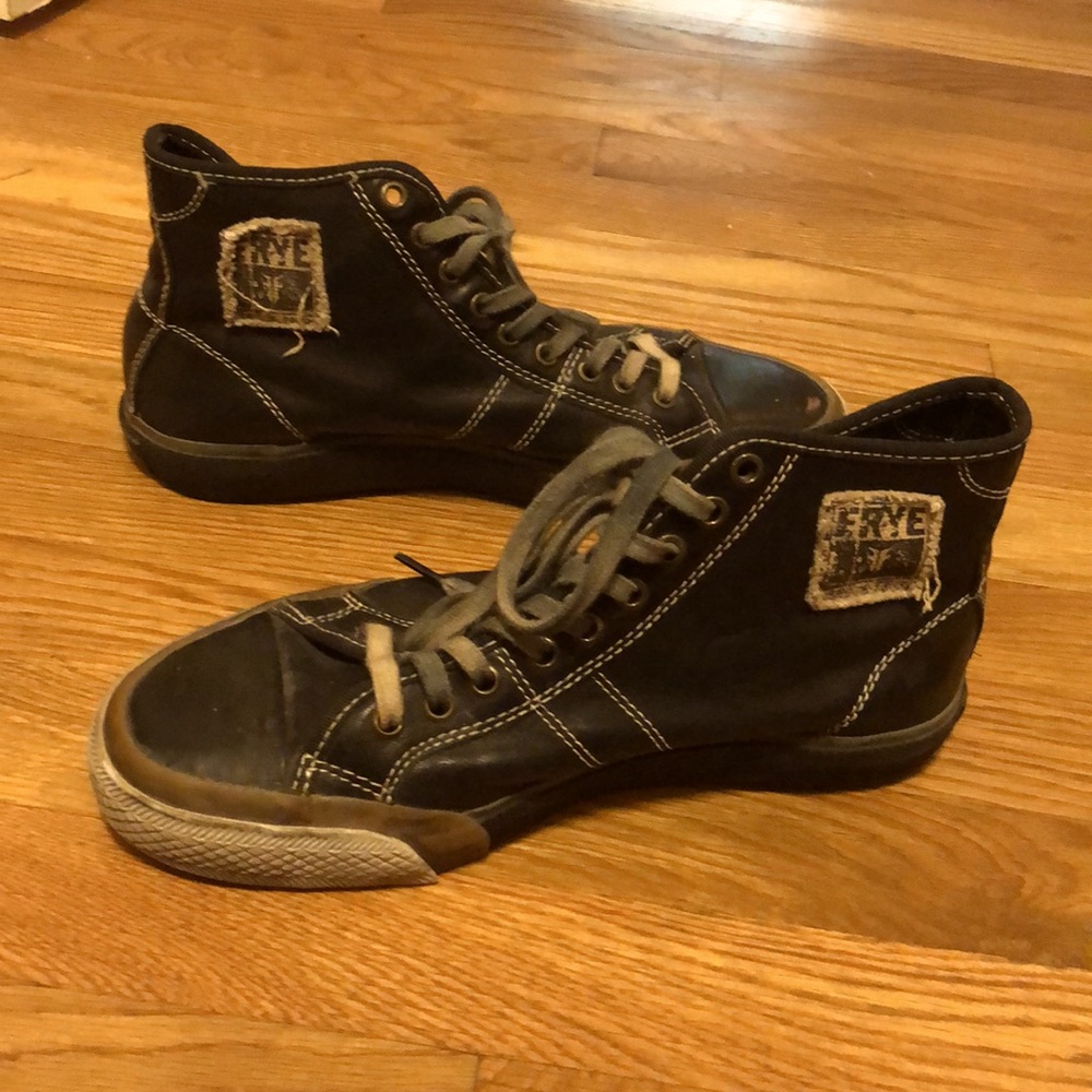 Frye Ludlow - Weathered Leather High Top Sneaker